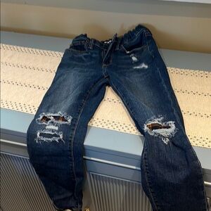 Old Navy Boys Distressed Blue Jeans